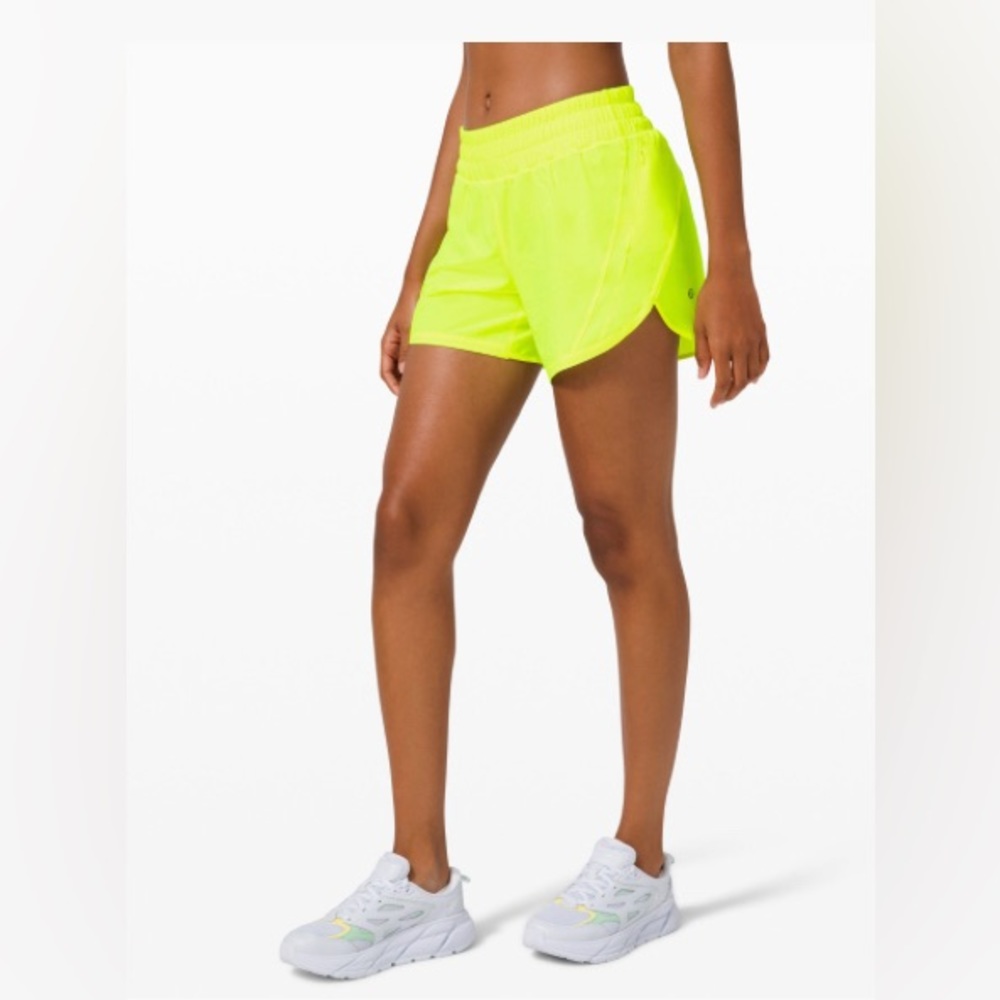 Lululemon Track That Short 5” • Highlight Yellow • Worn once • Like New